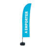 Beach Flag Budget Wind Komplettset Take Away Blau Französisch