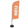 Beachflag Alu Wind Komplett-Set Neu Orange Niederländisch