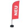 Beachflag Alu Wind Komplett-Set Neu Rot Niederländisch