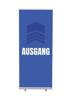 Roll-Banner Budget 85 Komplettset Ausgang Blau Spanisch