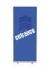 Roll-Banner Budget 85 Komplettset Eingang Blau Englisch