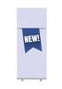 Roll-Banner Budget 85 Komplettset Neu Blau Englisch