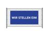 Zaun-Banner 200 x 100 cm Wir Stellen Ein Deutsch Blau