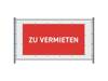 Zaun-Banner 300 x 140 cm Zu Vermieten Deutsch Rot