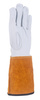 Rękawice spawalnicze DONAU SAFETY DS-KEV WELTIG, kevlar, skóra kozia, rozm. 11/XXL, biało-złote