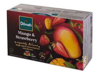 Herbata DILMAH, mango i truskawki, 20 torebek