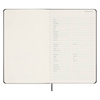 Kalendarz tygodniowy MOLESKINE, bez dat, L, twarda oprawa, czarny