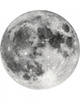 Malowanie po numerach BRUSHME, okrągły, śr. 40 cm, księżyc, 1 szt.