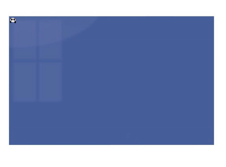 Magnetic glass board 90x60 cm BLUE