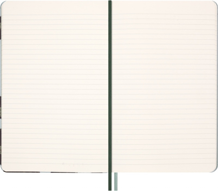 Notes MOLESKINE Snake Leaves 2025, L, 13x21cm, w linie