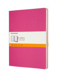 Zestaw 3 zeszytów MOLESKINE Cahier, XL, 19x25cm, w linie, 120 stron, kinetic pink