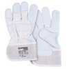 Rękawice robocze DONAU SAFETY DS-DOKGOAT, doker, skóra kozia, rozm. 10,5/XL, szaro-białe