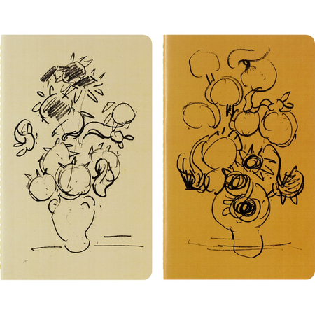 Zestaw 2 zeszytów MOLESKINE Van Gogh Cahier 2024, L, 13x21cm, w linie, edycja limitowana