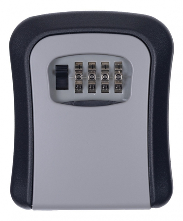 Skrytka na klucze DONAU TECH, 115x95x40 mm, czarno-srebrna