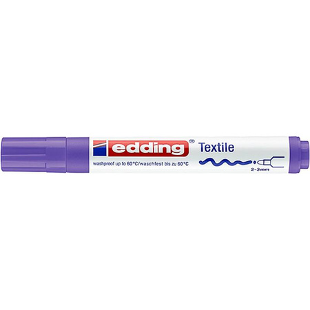 Marker tekstylny e-4500 EDDING, 2-3 mm, fioletowy neonowy