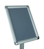 STOJAK METALOWY Z RAMKĄ ALUMINIOWĄ NA ULOTKI  A3 (42x29,7cm), h100cm ,OWZ, PLEKSI , UKŁAD PIONOWY