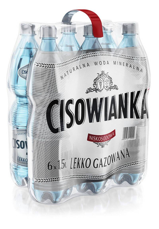 Woda CISOWIANKA, lekko gazowana, butelka plastikowa 1,5l