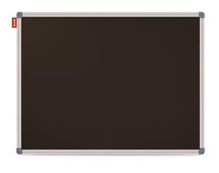 Tablica kredowa magnetyczna MEMOBE czarna, rama aluminiowa Classic, 120x90 cm
