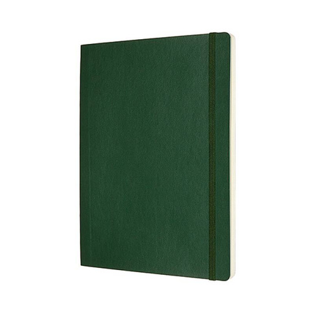 Notes MOLESKINE Classic XL (19x25cm), w gładki, miękka oprawa, myrtle green, 192 strony, zielony