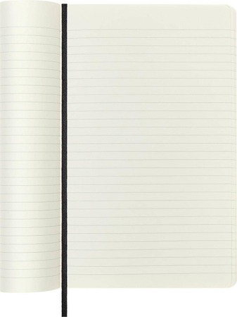 Notes MOLESKINE Classic edycja limitowana, miękka oprawa skórzana L, 13x21 cm, w linie, czarny