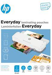 Folie laminacyjne HP EVERYDAY, 25 x (A4, A5, A6, B-Card), 80 mic, 100 szt., przezroczyste/połysk
