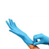 Rękawice nitrylowe bezpudrowe CLARA, 100 szt., rozmiar M, niebieskie