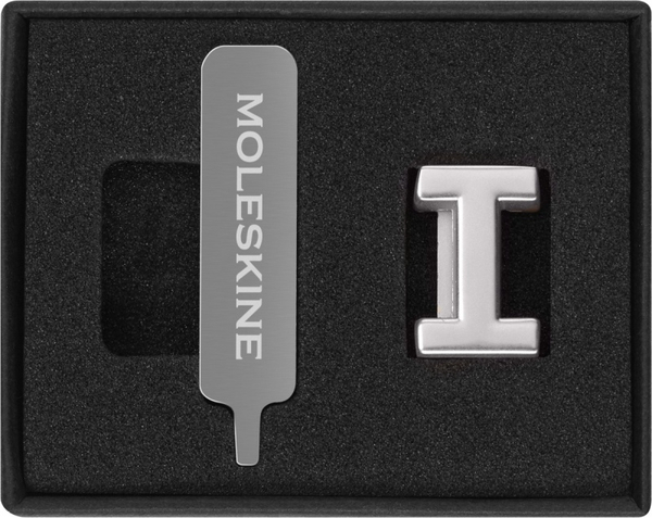 Przypinka MOLESKINE I, srebrna