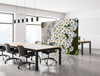 Textile Room Divider 200-150 Double Botanial Green Leaves