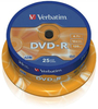 Płyta DVD-R VERBATIM AZO, 4,7GB, prędkość 16x, cake, 25szt., srebrny mat