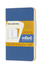 Zestaw 2 zeszytów MOLESKINE Volant, XS, 6,5x10,5cm, gładki, 56 stron, blue/amber yellow