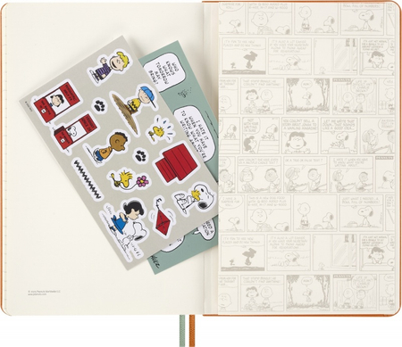 Kalendarz tygodniowy MOLESKINE 2026, 12M, L, twarda oprawa, 13x21cm, Peanuts Snoopy