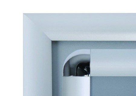 Menuboard z ramą A3, narożnik ostry, profil 25 mm - MBA3G25