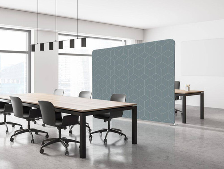 Textil Raumteiler 200-150 Doppel Hexagon Grün