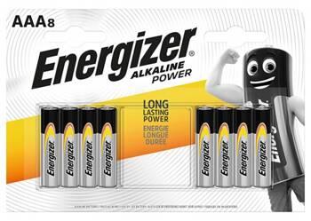 Bateria ENERGIZER Alkaline Power, AAA, LR03, 1,5V, 8szt.