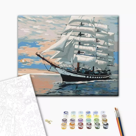 Malowanie po numerach BRUSHME, 40x50 cm, wiatr w żagle, 1 szt., w pudełku