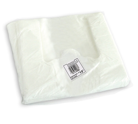 Reklamówka STELLA, "15", 34/9/62 cm, 14,5 mikr., 100 szt., biały