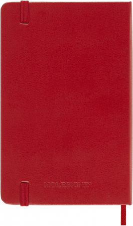 Kalendarz tygodniowy MOLESKINE 2026, 12M, P, twarda oprawa, 9x14cm, scarlet red