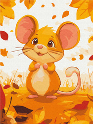 Malowanie po numerach BRUSHME, 30x40 cm, kids, myszka, 1 szt.