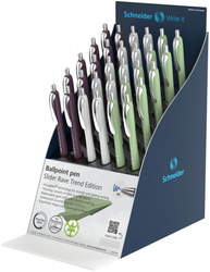 Display długopisów SCHNEIDER Slider Rave Trend 2025, XB, 30 szt., mix kolorów