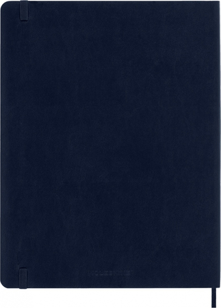 Kalendarz tygodniowy MOLESKINE 2026, 12M, XL, miękka oprawa, 19x25cm, sapphire blue