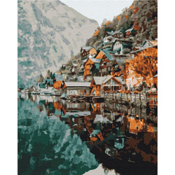 Malowanie po numerach BRUSHME, 40x50 cm, widok na Gelstatt, 1 szt.