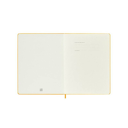 Notes MOLESKINE Classic XL (19x25 cm), linie, twarda, orange yellow, 192 strony, pomarańczowy