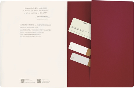 Zeszyt MOLESKINE Student Cahier, XXL, gładki, 21,6x27,9cm, czerwony