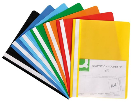 Skoroszyt Q-CONNECT, PP, A4, miękki, 120/180mikr., niebieski