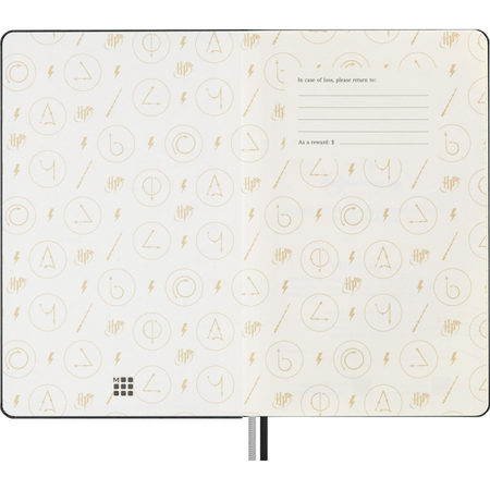 Notatnik MOLESKINE Harry Potter Lumos 2024, 13x21cm, w linie, edycja limitowana