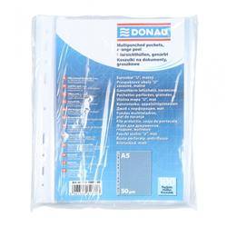 Koszulki na dokumenty DONAU, PP, A5, groszkowe, 50mikr., 100szt.