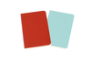 Zestaw 2 zeszytów MOLESKINE Volant, XS, 6,5x10,5cm, gładki, 56 stron, coral orange/aquamarine