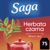 Herbata SAGA, czarna, 75 torebek