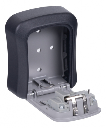 Skrytka na klucze DONAU TECH, 115x95x40 mm, czarno-srebrna