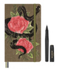 Zestaw KAWECO X MOLESKINE 2025, notes Snake Roses, L, 13x21cm, w linie + długopis, w pudełku